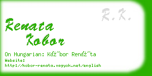 renata kobor business card